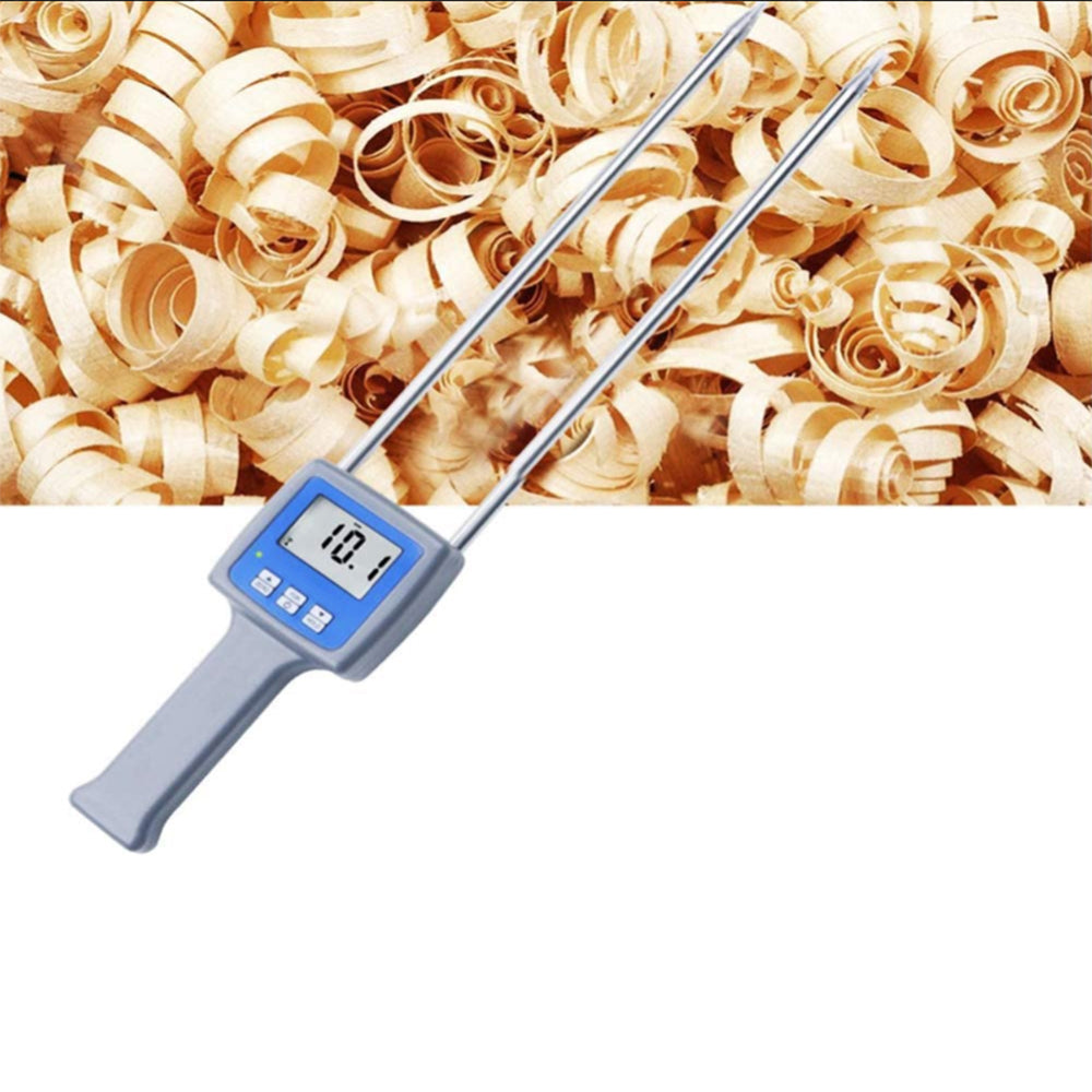 VTSYIQI Wood Sawdust Powder Meter Hay Bale Bamboo Powder Moisture Fiber Tester Wood Sawdust Bamboo Powder Humidity Tester with Measuring Range 0 to 84 Percent LCD Display