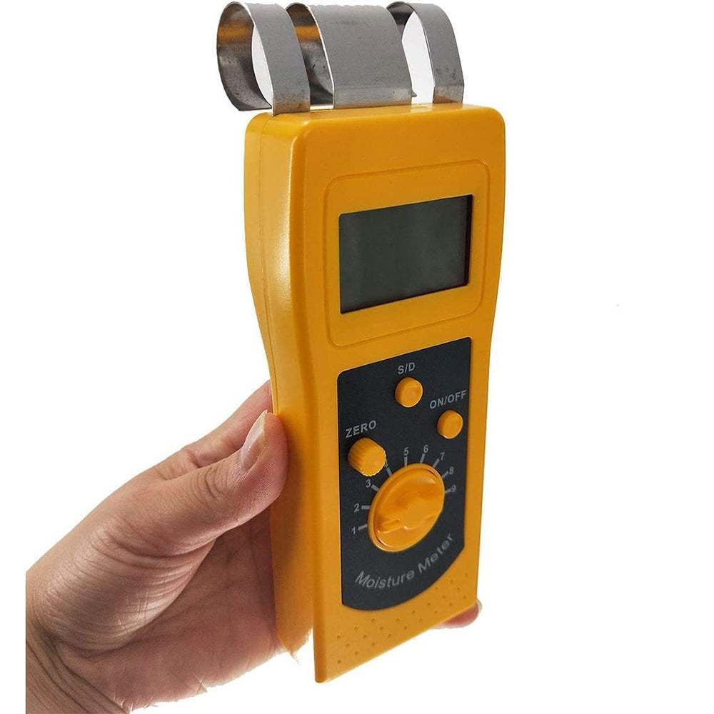 VTSYIQI Corrugated Cardboard Moisture Tester Corrugated Paper Moisture Meter for Corrugated and Porous Paper Products with Measuring Range 0-2%/0-99% Resolution 0.1/0.01 Digital LCD Backlit