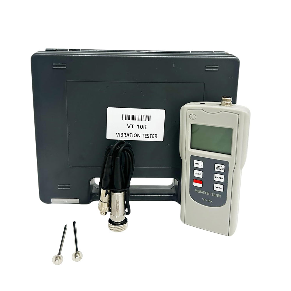 VTSYIQI Digital Vibration Meter Vibrometer Analyzer Datalogger with 3 Parameters Displacement Velocity and Acceleration