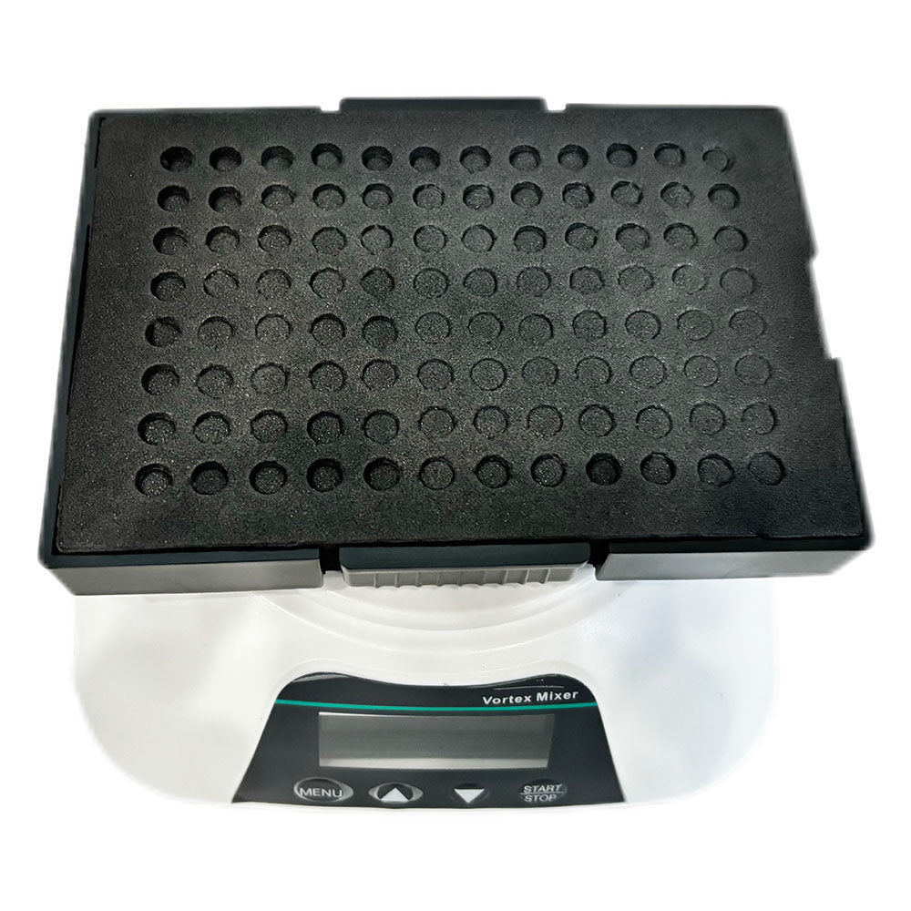 VTSYIQI Lab Microplate Shaker Micro-Plate Mixer with  RPM Range 100-1200rpm Horizontal Gyration Amplitude 4mm Motor Brushless Motor for Immunoassay Staining Assay and Other Experiments