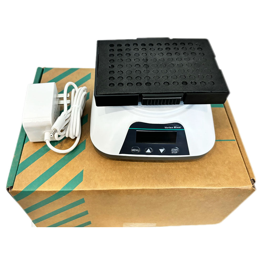 VTSYIQI Microplate Oscillator Laboratory Microplate Mixer Shaking Instrument with RPM Range 100 to 1200rpm Brushless Motor Horizontal Gyration Amplitude 4mm Timing Range 1min-8h for Immunoassay and Staining Assay and Other Experiments