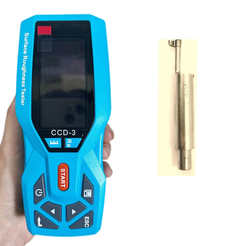 VTSYIQI Surface Roughness Tester Machine Digital Surface Roughness Tester with Groove Sensor Indication Accuracy 0.001μm 100 Groups Data Storage Suitable for Groove Width >2mm Groove Depth <3mm