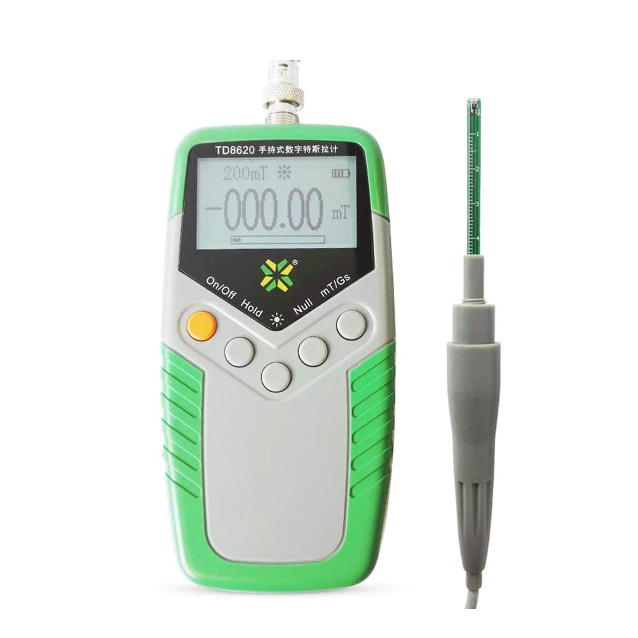 VTSYIQI Digital Tesla Meter Permanent Magnet Gauss meter Gaussmeter Fluxmeter Surface Magnetic Field Tester with 2% Accuracy 0 to 2400mT 0 to 24000Gs Resolution 0.01mT 0.1Gs