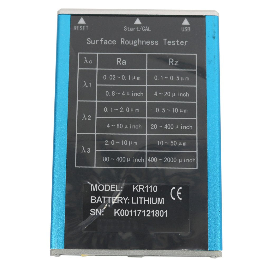 VTSYIQI Surface Roughness Tester Meter with 4 Parameters Ra Rz Rq Rt S